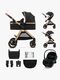 Kinderkraft ESME PRO 3-in-1 Duovogn Travelsystem, Pure Black