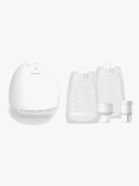 Beemoo CARE Wearable Elektrisk Brystpumpe Single inkl. Modermælksposer 180 ml 30-pak