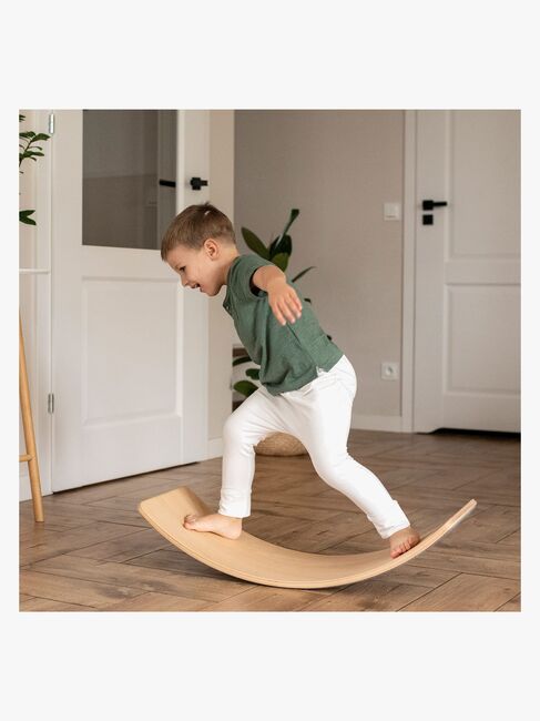 Meowbaby Balancebræt, Grå/Natur