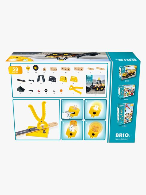 Brio 34598 Hjullaster Volvo med Byggearbejder
