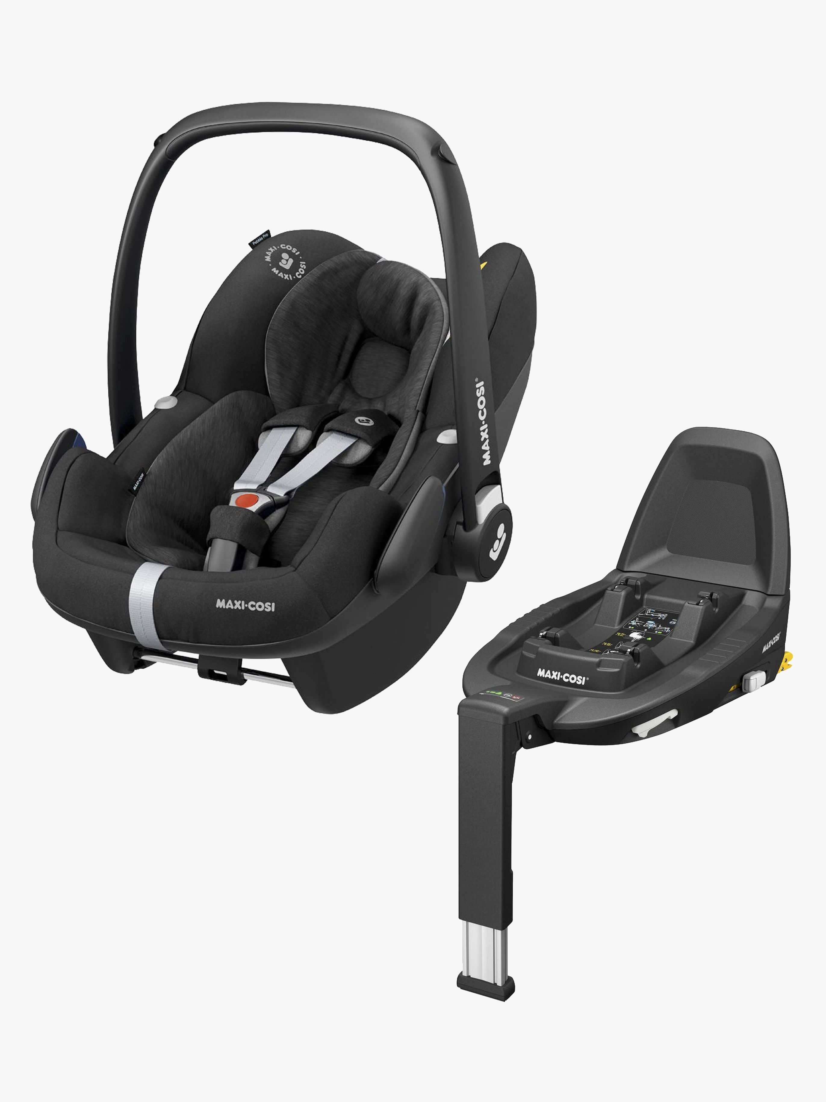 Maxi-Cosi Pebble Pro i-Size Autostol Baby Inkl. Family Fix 3 Base, Essential Black