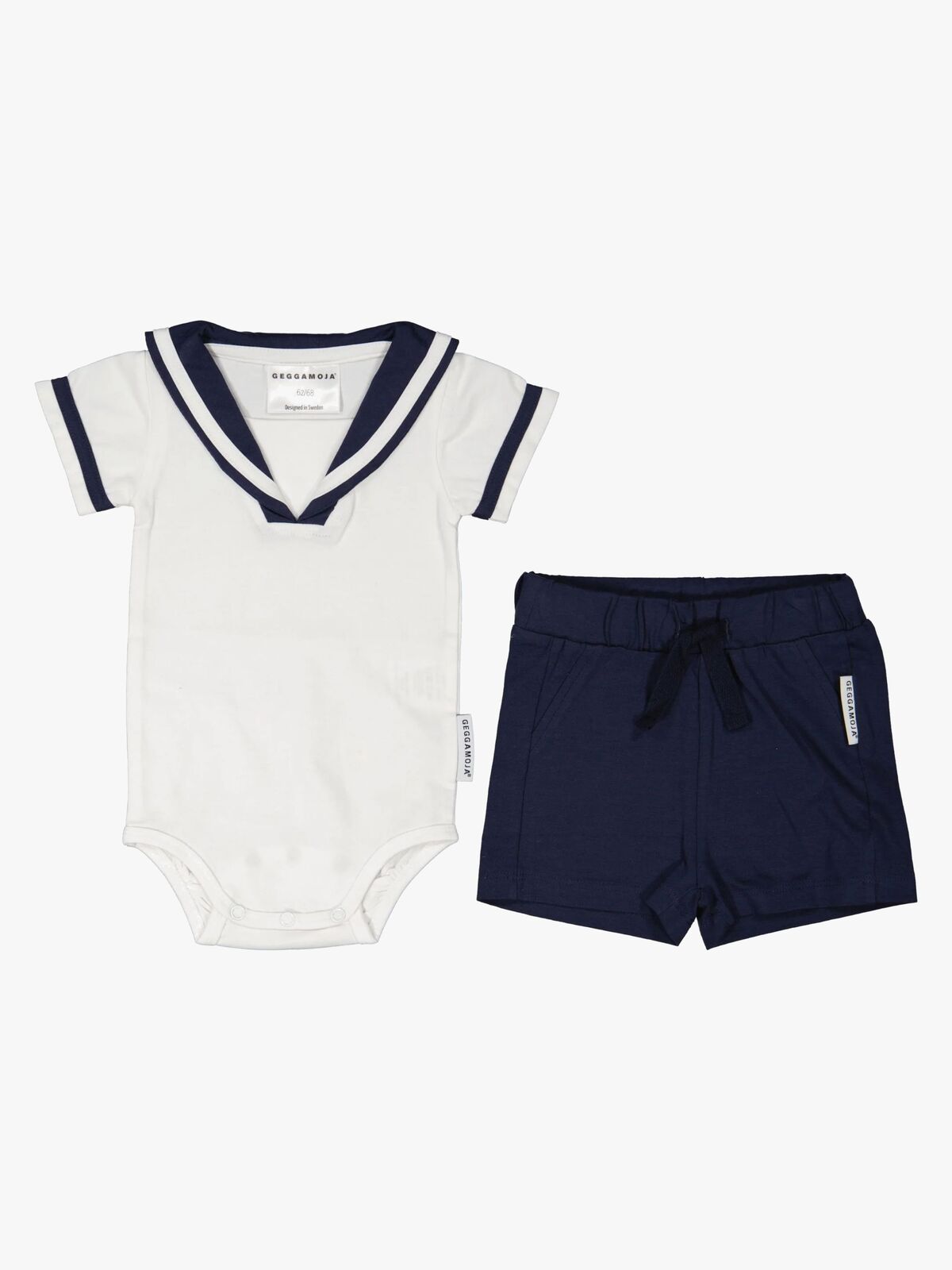 Geggamoja Sejlersæt Baby, Hvid