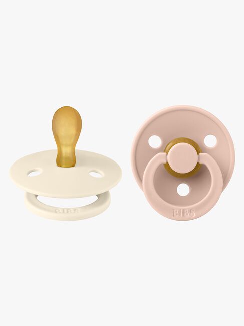 BIBS Colour Sutter 2-pak Latex Str. 1, Ivory/Blush