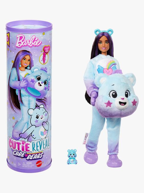 Barbie Cutie Reveal Dukke Care Bears, Lilla