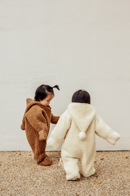 BINIBAMBA Merino Snugglesuit, Milk