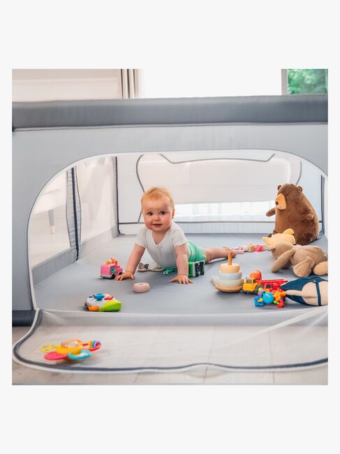 Lionelo WILLOW Kravlegård  til Barn & Baby, Grey Concrete