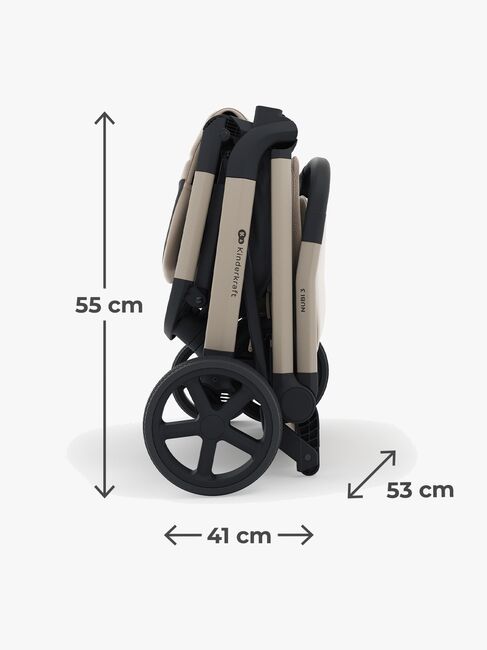 Kinderkraft NUBI 3 Klapvogn, Sand Beige