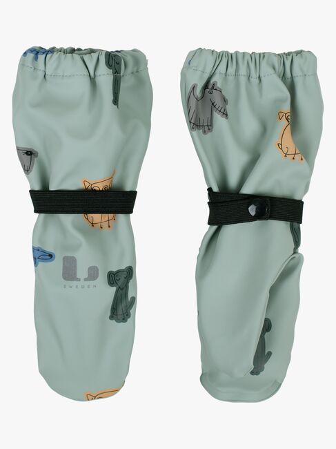 Lindberg Vattholma Regnvanter, Grøn/Grå