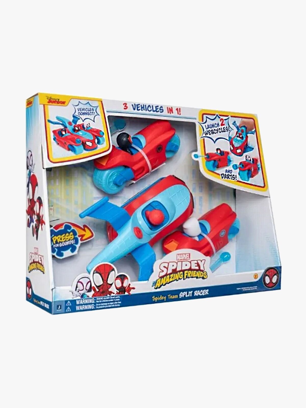 Spidey and His Amazing Friends Team Split Racer Sæt
