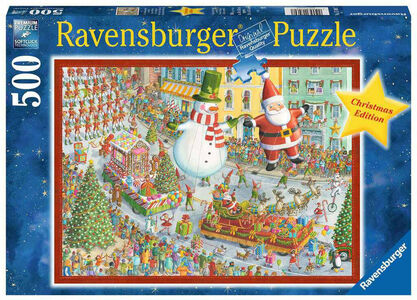 Ravensburger Puslespil Here Comes Christmas! 500 Brikker
