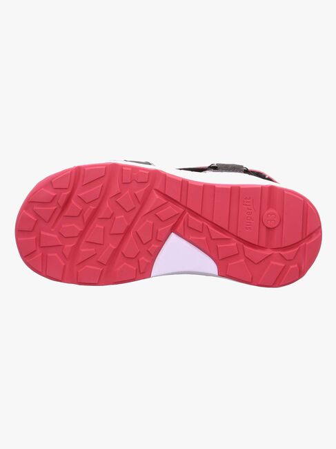 Superfit Criss Cross Sandaler, Grey/Pink