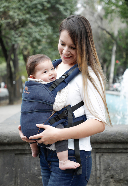 Manduca XT Cotton Bæresele, Denimblue-Toffee