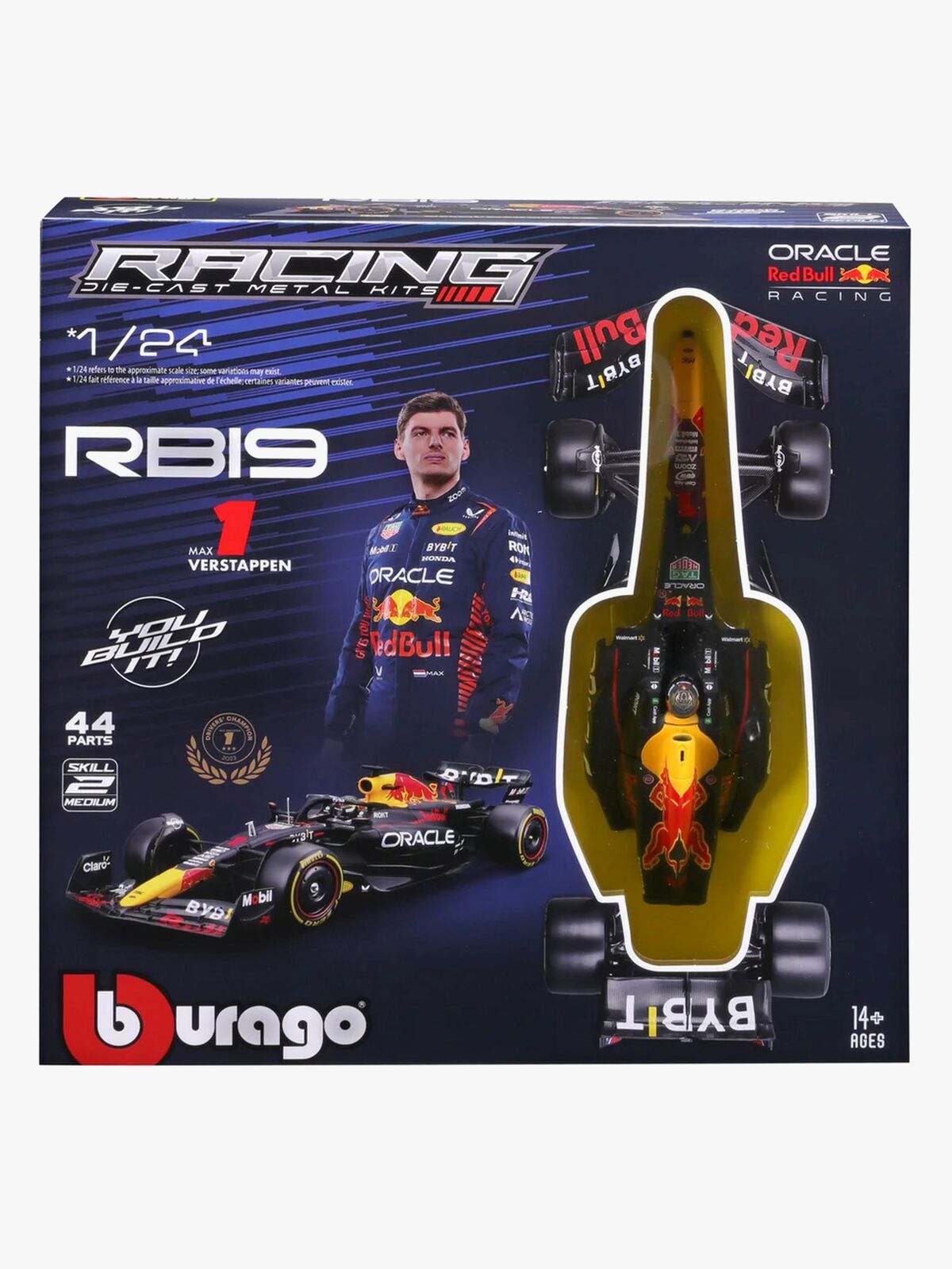 Bburago F1 Red Bull Racing RB19 2023 Modelsæt Verstappen #1 1:24