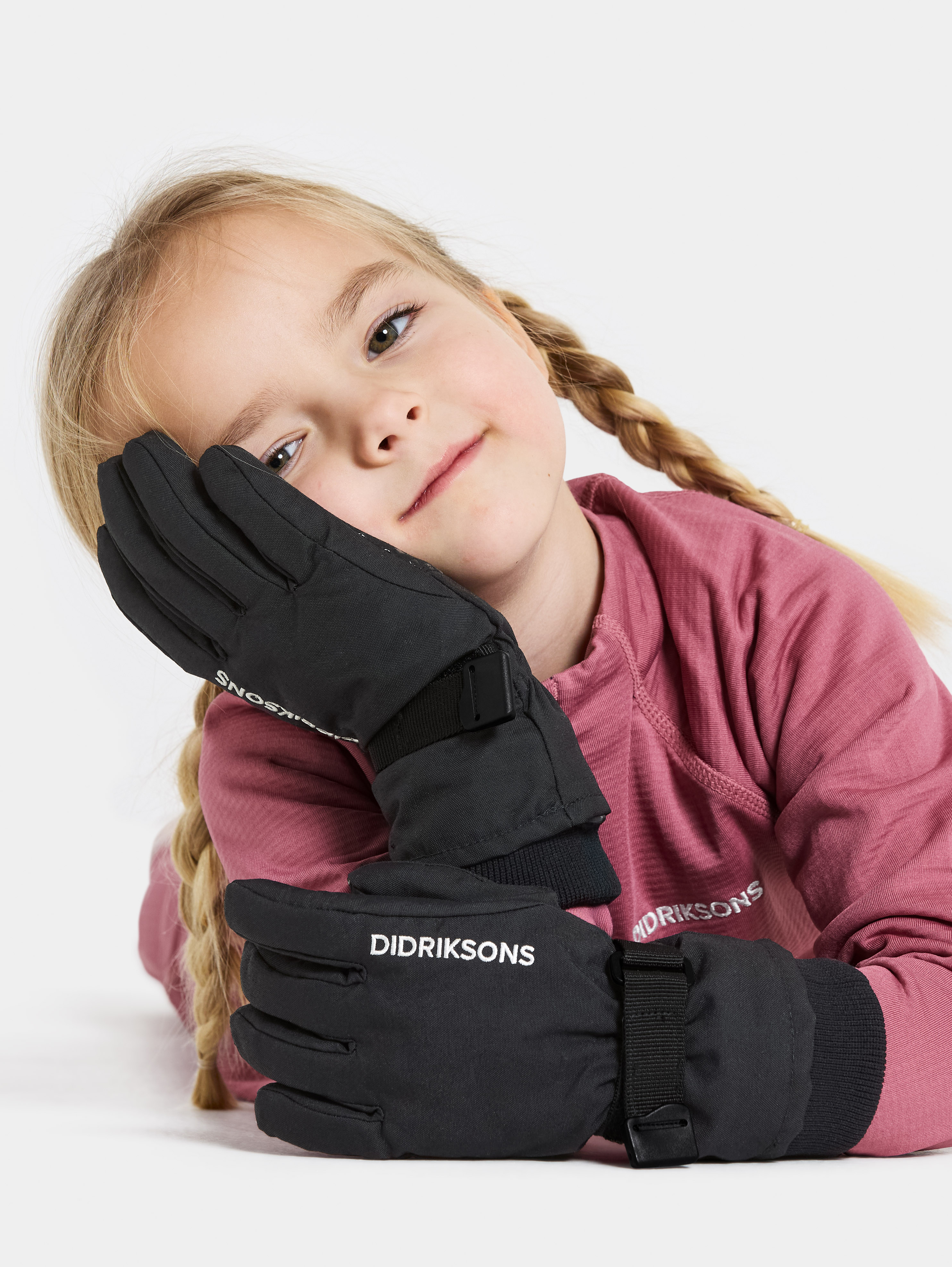 Didriksons Biggles Handsker, Sort, 4-6 år