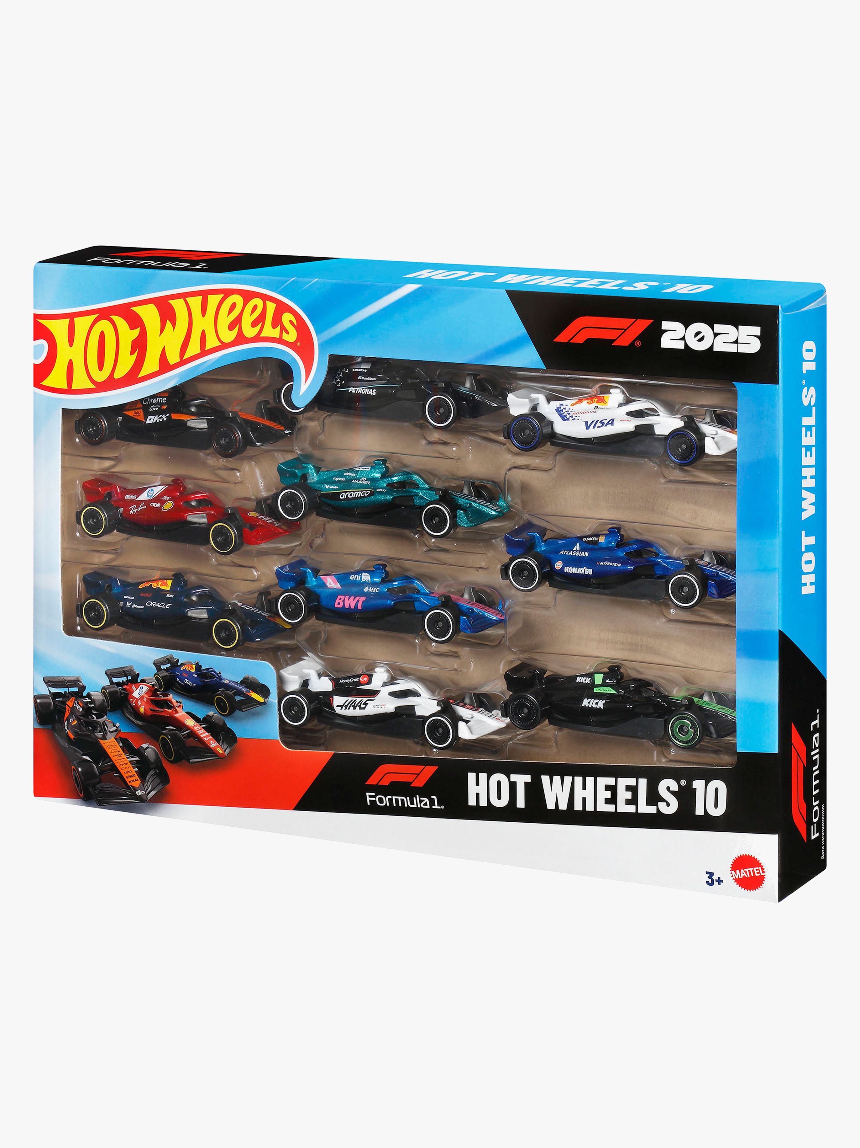 Hot Wheels Biler F1 1:64 10-pack