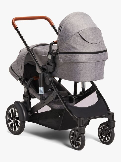 Beemoo Maxi 4 Twin Søskendevogn, Grey Melange/Black
