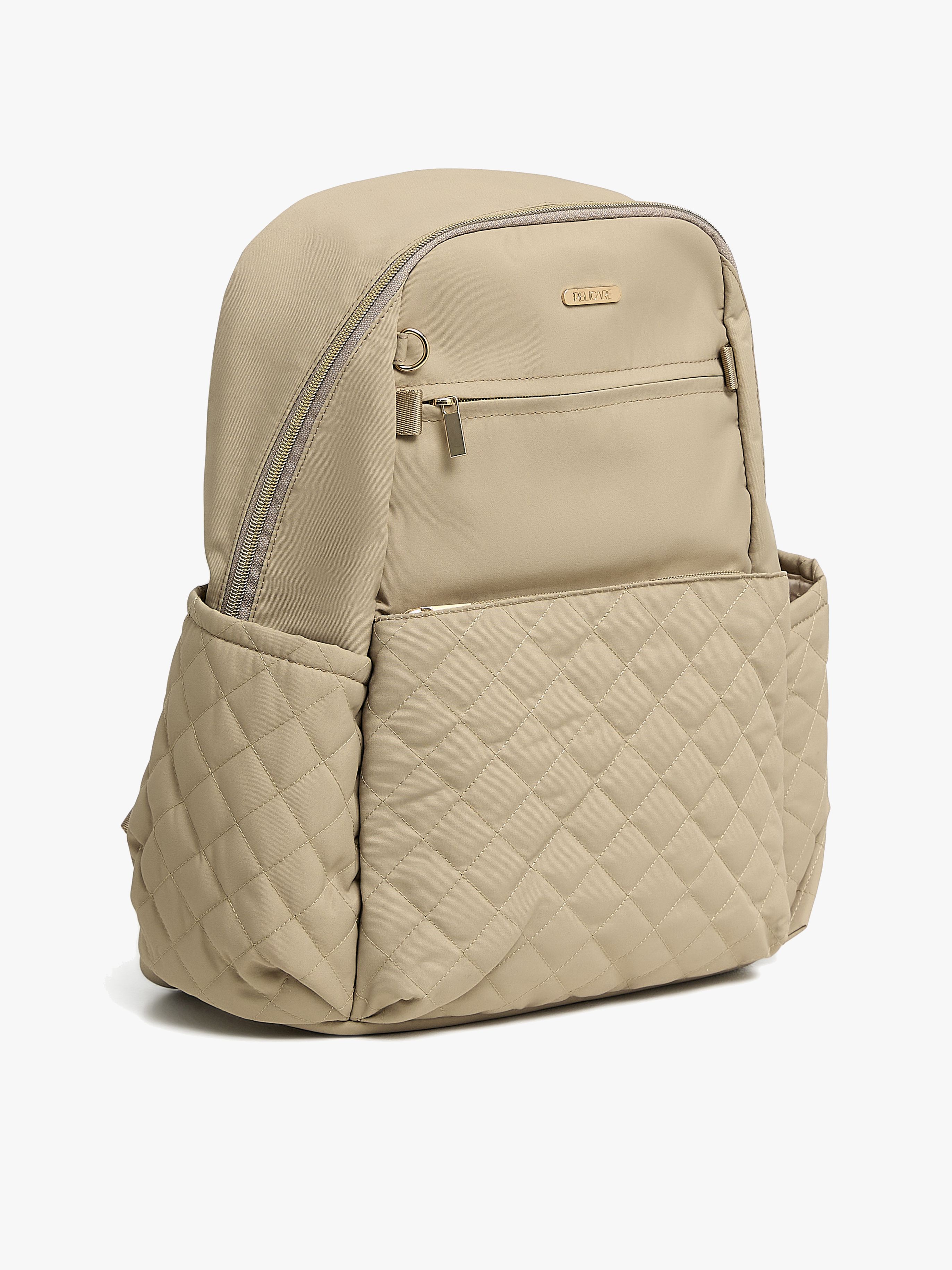 Pelicare Quilted Pusletaske Rygsæk, Beige