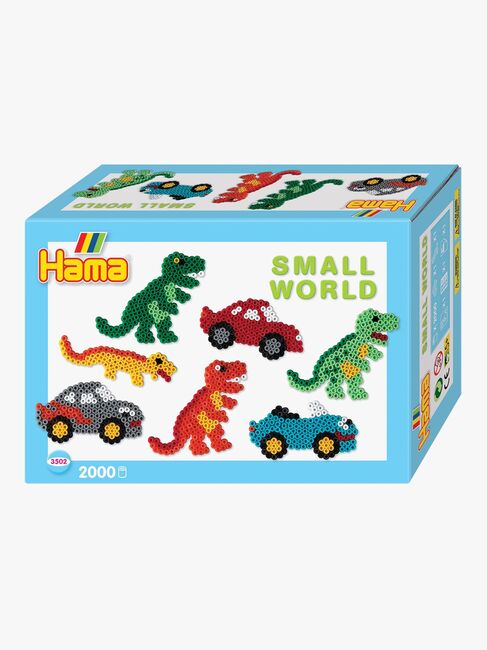 Hama Midi Perler Gaveæske Small World Dino Cars 2.000 Stk.