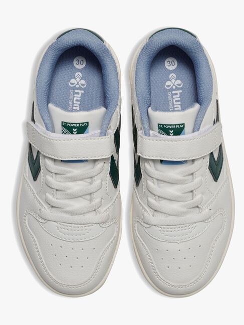 Hummel St Power Play Jr Sneakers, White/Green