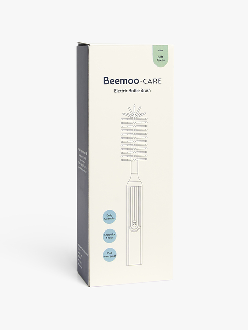 Beemoo CARE Elektrisk Flaskebørste til Sutteflaske, Soft Green