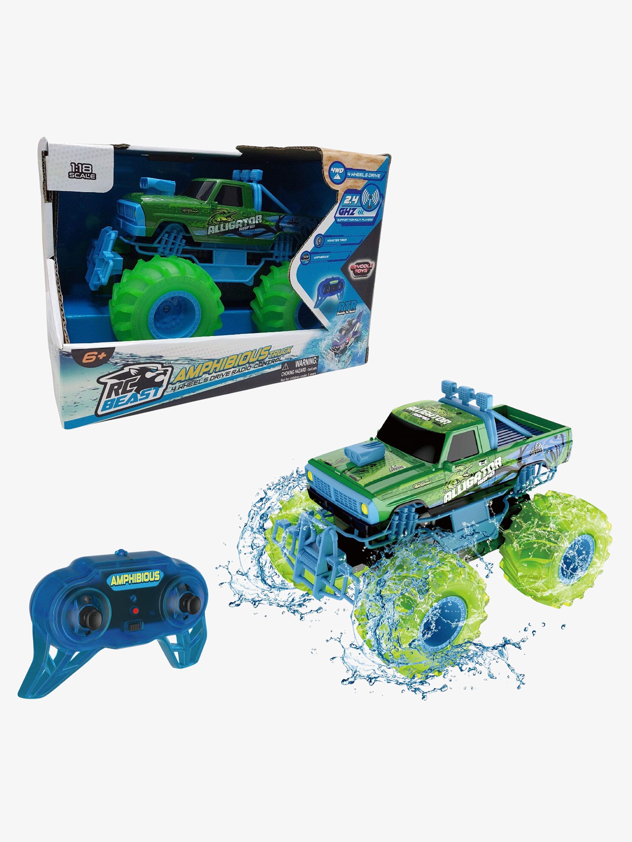 RC Beast Amphibious Fjernstyret Offroadbil 1:18