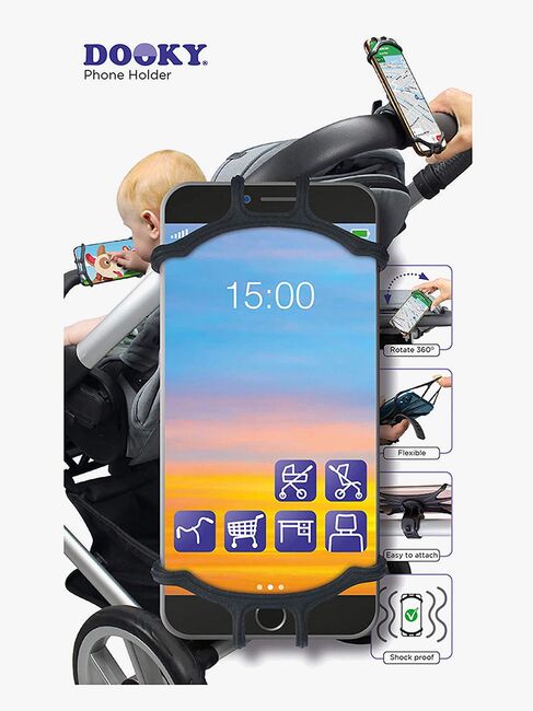 Dooky Universal Mobilholder IPhone, Sort