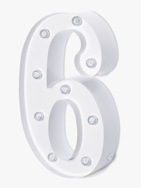 Alice & Fox Tallampe 6, Hvid