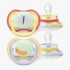 Philips Avent Ultra Air-sut Night 0-6m 2-pak, Gul/lilla
