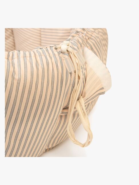 Play&Go Organic Bloom Legetæppe, Stripes Blue