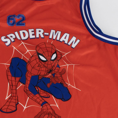 Marvel Spider-Man Tanktop & Shorts Sportsgrene Sæt, Blå/Rød