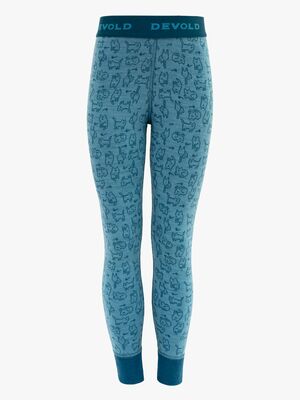 Devold DUO ACTIVE Lange Underbukser KID, Moon