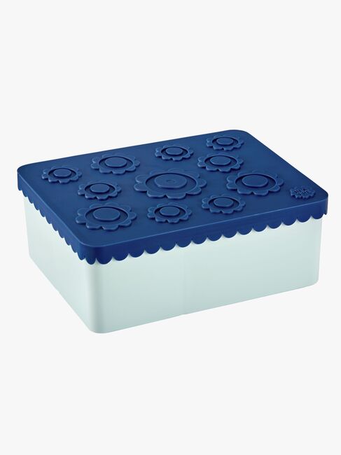 Blafre Madkasse 3 Rum Blomst, Blå