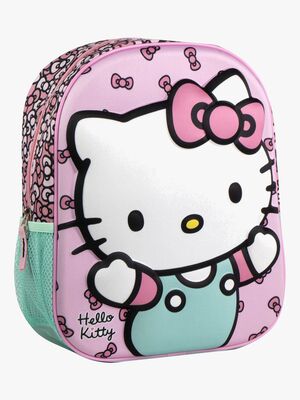 Hello Kitty 3D Rygsæk, Lyserød/Grøn