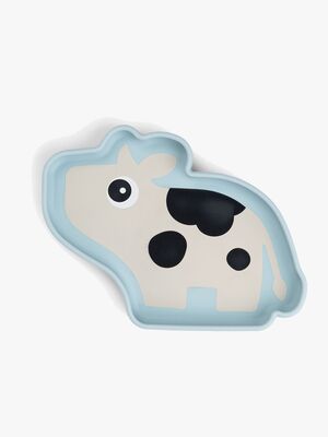 Done By Deer Stick & Stay Silikonetallerken, Dotti Blue