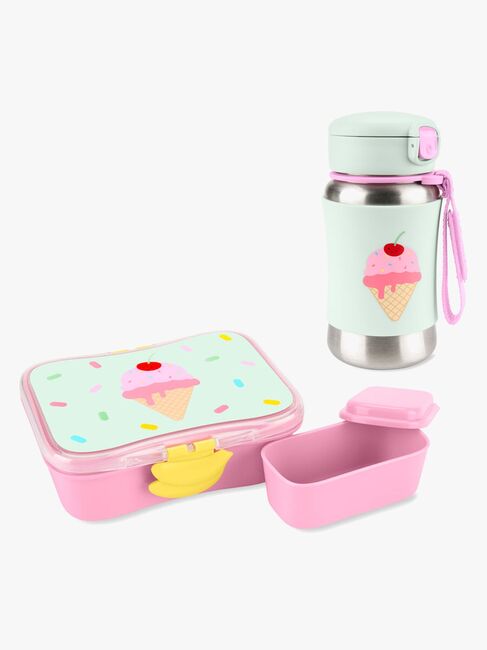 Skip Hop Spark Style Madkasse og Flaske Is, Pink