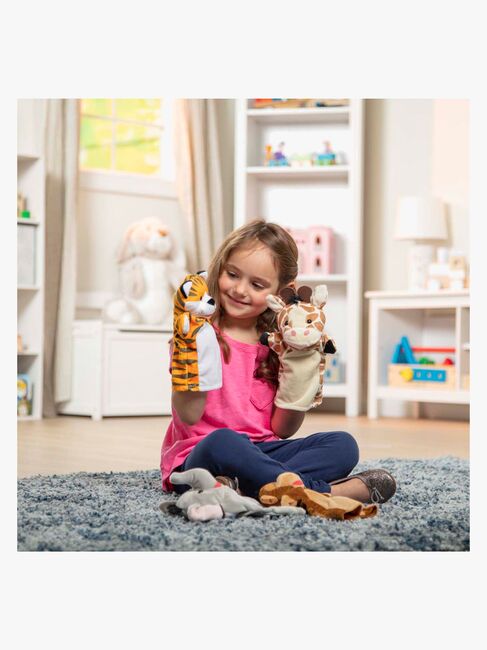 Melissa & Doug Hånddukker Bamse Zoo, 4 st