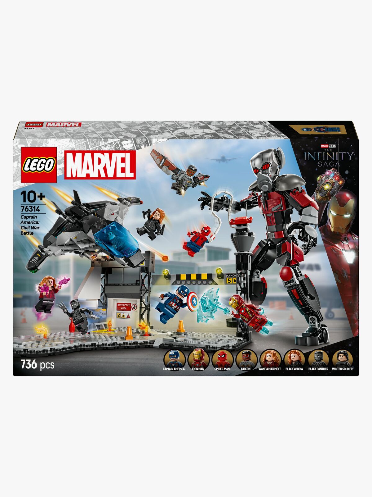 LEGO Super Heroes 76314 Captain America: Civil War-actionkamp