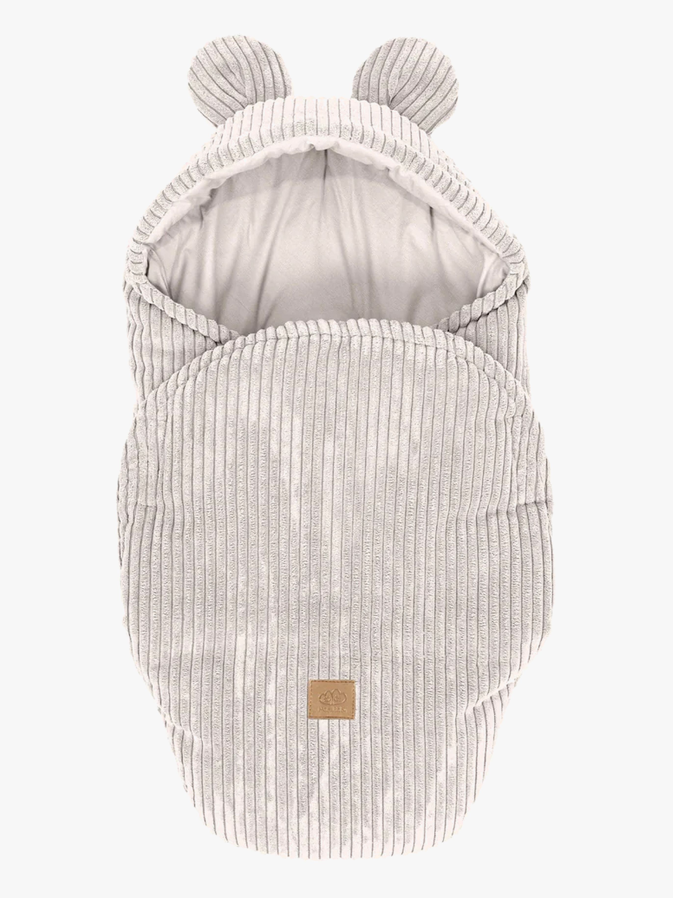 MeowBaby Aesthetic Babysvøb med Bjørneører, Ecru