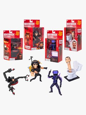 SKIBIDI TOILET Figurer Deluxe 15 cm, Blandet