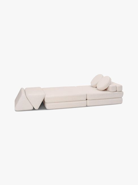 Shappy Play Teddy Bygbar Sofa 160x80 cm, Cream White