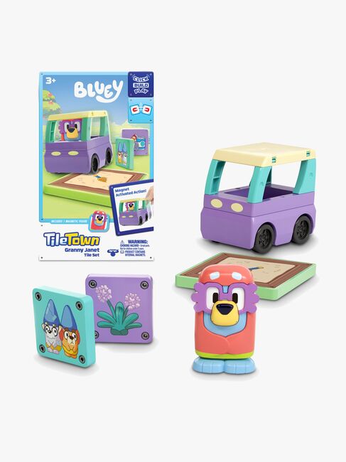 Tile Town Bluey Magnetisk Byggesæt Booster-Pack