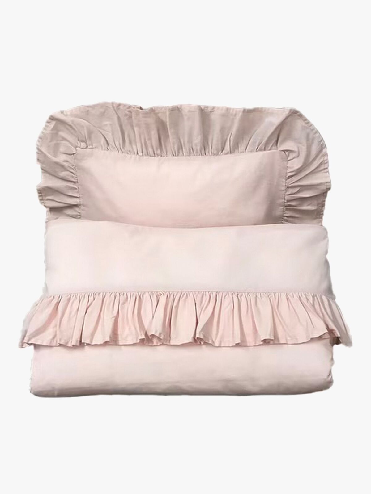 Mini Dreams Frill Sengesæt 100x130, Pink