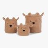 Childhome Teddy Opbevaringskurv 3-Pak, Brun