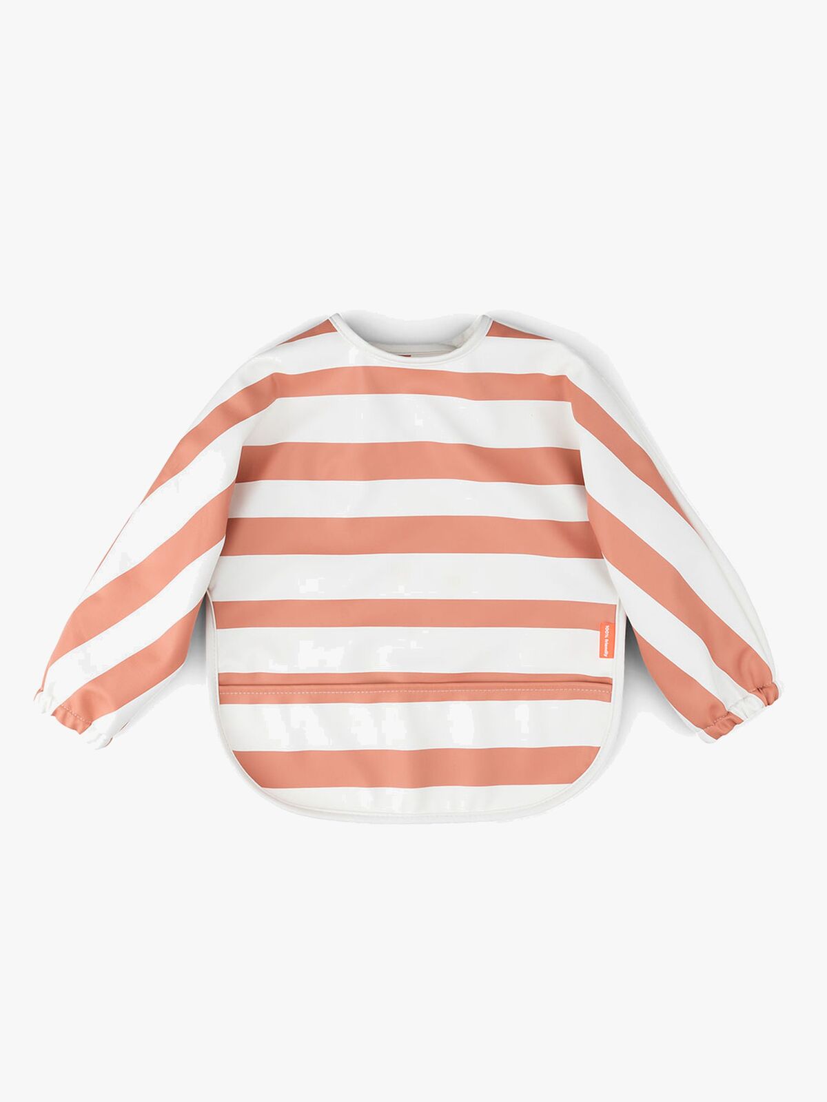 Done By Deer Langærmet Hagesmæk, Stripes Papaya