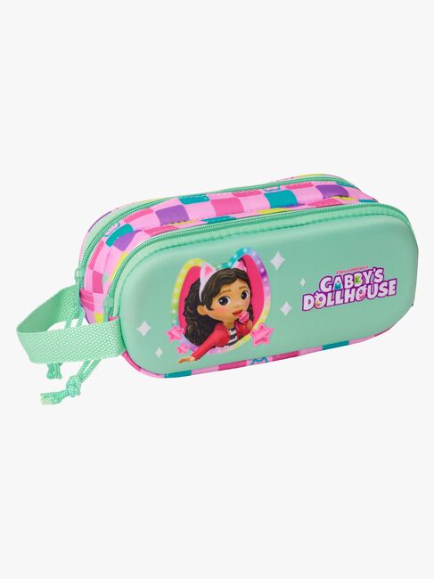 Gabby's Dollhouse 3D Dobbelt Penalhus, Lysegrøn