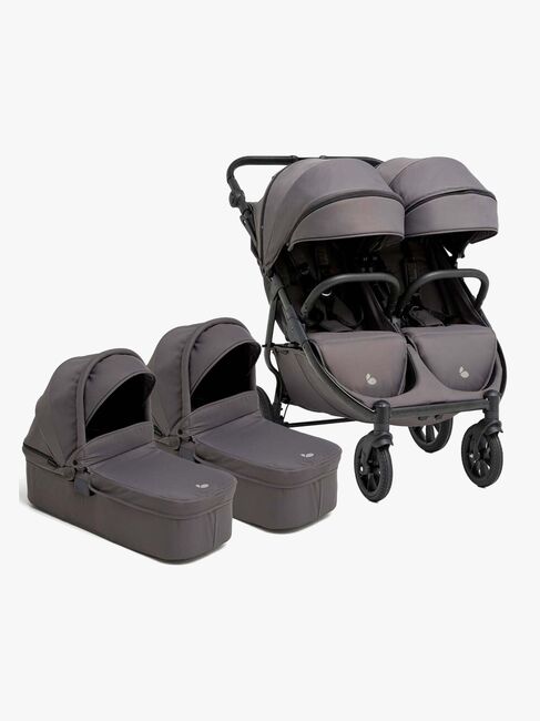 Beemoo BFF60 2 Søskendevogn inkl. Liggedele, Fog Grey