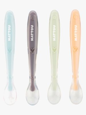 Nattou Soft Silicone Ske 4-pak