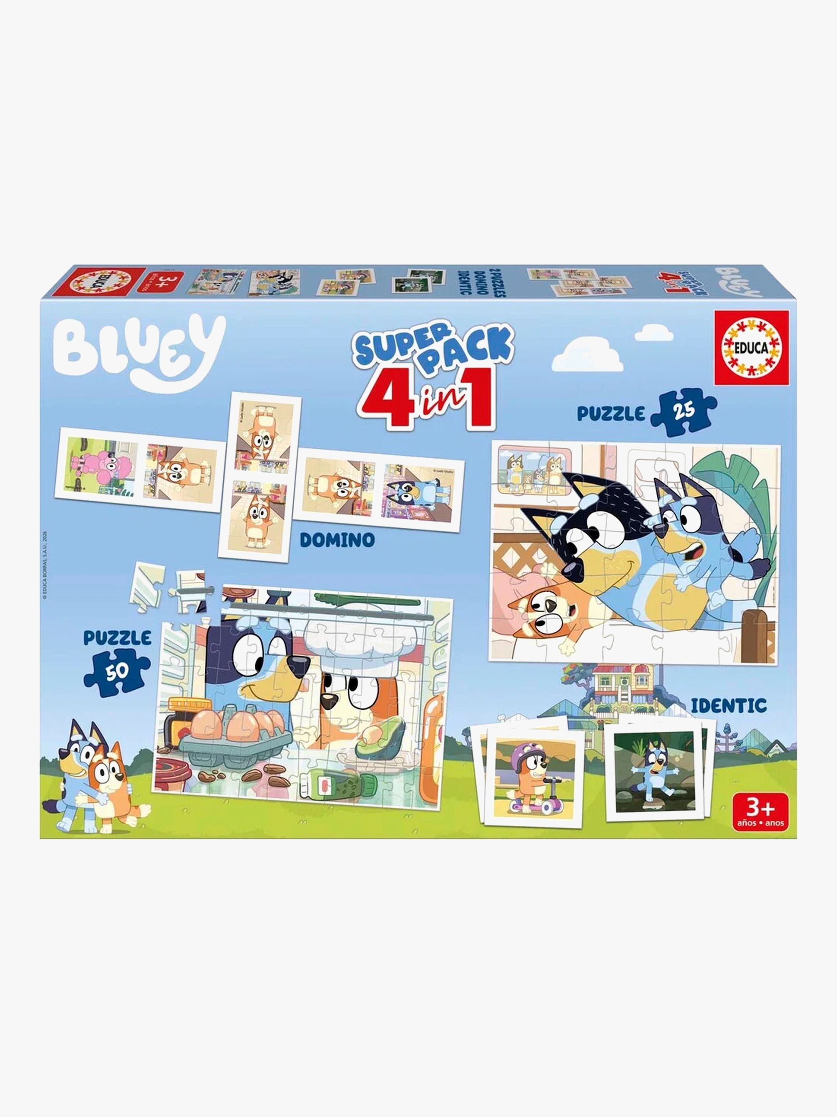 Educa Bluey Puslesæt 4-i-1