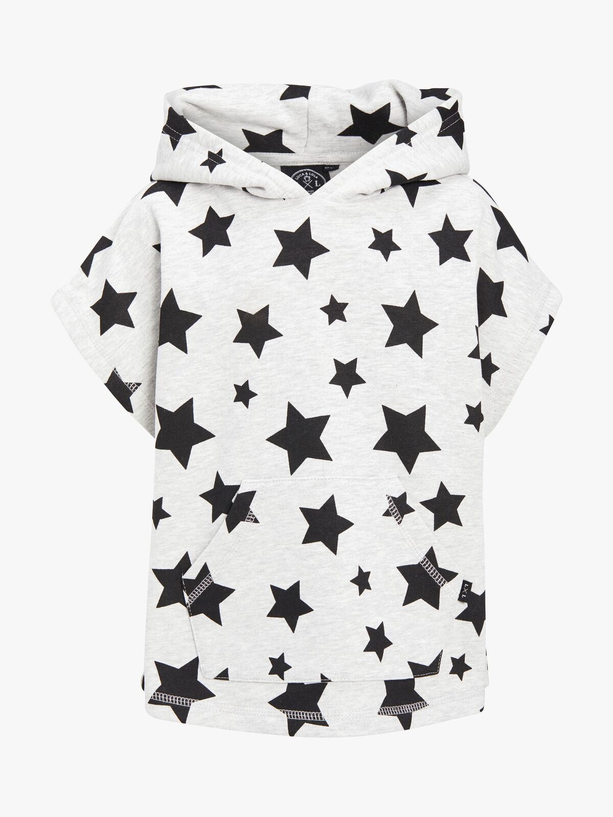 Luca & Lola Rocolo Hoodie, Grey Melange/Stars