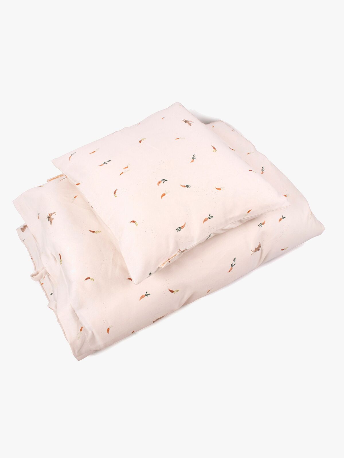 FILIBABBA  GOTS-certificeret Sengesæt 140 x 100, Carrot Thief